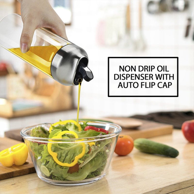 Buy Wholesale China Auto Flip Olive Oil Dispenser Bottle,leakproof