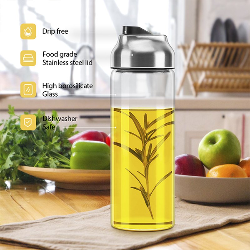 Aelga Olive Oil Dispenser Automatically Pour Spouts